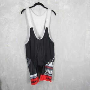 Zoot Kona Hawaii Bike Works Cycling Bib Shorts Mens XXL Black Red Padded